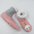 pink microfiber boots socks